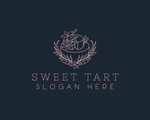 Wedding Floral Cake logo design