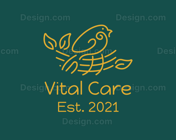 Gold Bird Nest Logo