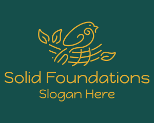 Gold Bird Nest  Logo