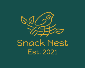 Gold Bird Nest  logo design