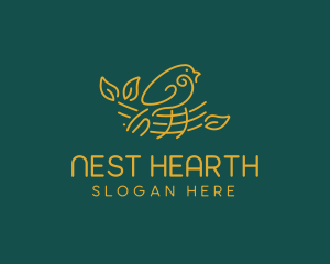 Gold Bird Nest  logo