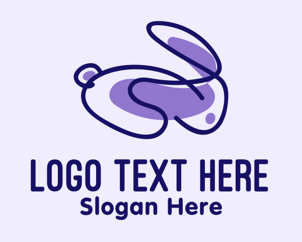 Bunny Rabbit logo example 3