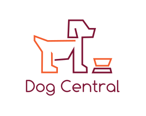 Dog Food Bowl logo design