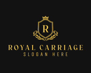 Royalty Crown Shield logo design