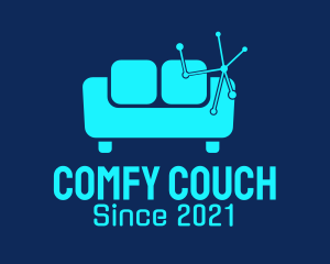 High Tech Couch  logo design