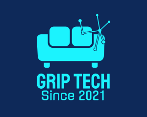 High Tech Couch  logo design