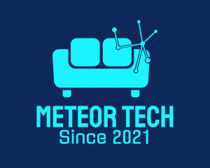 High Tech Couch  logo design