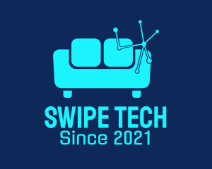 High Tech Couch  logo design