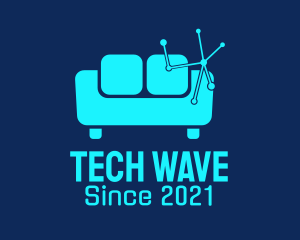 High Tech Couch  logo design