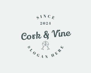 Wine Beverage Drink logo design