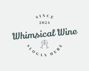 Wine Beverage Drink logo design