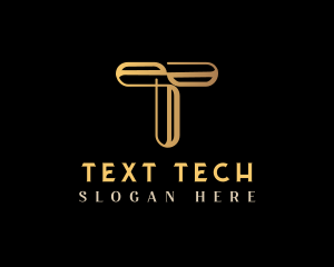 Luxury Modern Letter T logo design