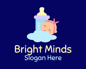 Sleeping Baby Bottle Logo