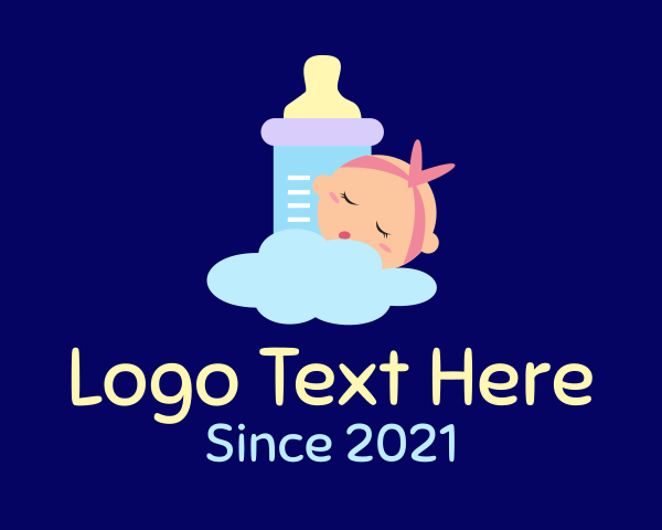 Baby Bottle logo example 2