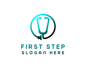 Medical Doctor Stethoscope logo design