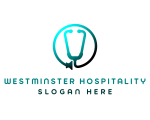 Medical Doctor Stethoscope logo design