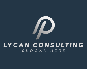 Tech Startup Consulting Letter P logo design