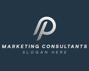 Tech Startup Consulting Letter P logo design