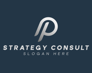 Tech Startup Consulting Letter P logo