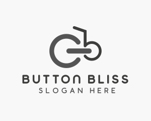 Bicycle Power Button logo design