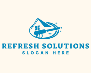 Pressure Washer Housekeeping logo design