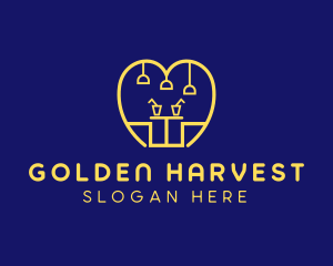 Golden Food Cafe logo design