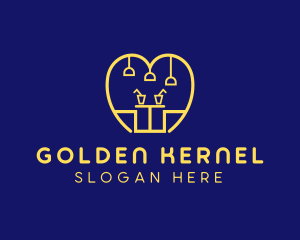 Golden Food Cafe logo design