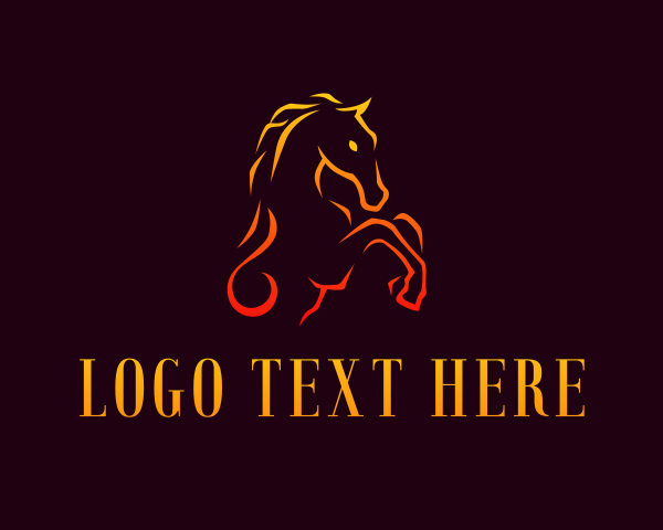 Horse Steed Stallion logo
