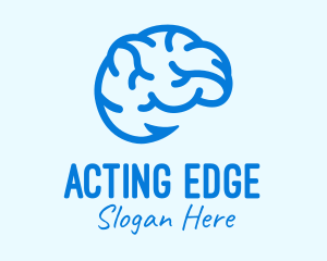 Blue Brain Hook logo design