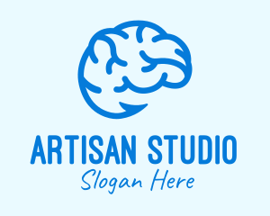 Blue Brain Hook logo design