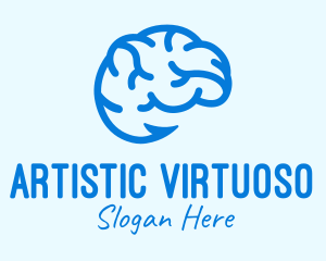 Blue Brain Hook logo design