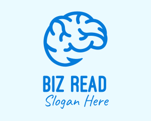 Blue Brain Hook logo design