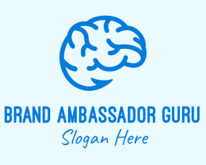 Blue Brain Hook logo design