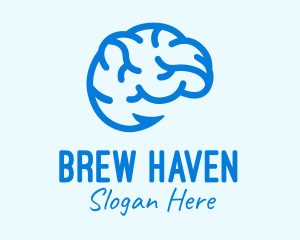 Blue Brain Hook logo design