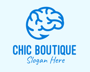 Blue Brain Hook logo design