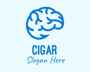 Blue Brain Hook logo design