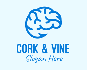 Blue Brain Hook logo design