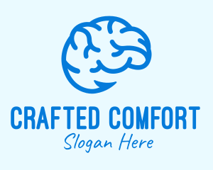 Blue Brain Hook logo design