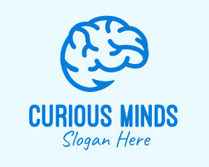 Blue Brain Hook logo design