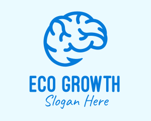 Blue Brain Hook logo design