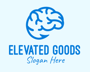 Blue Brain Hook logo design