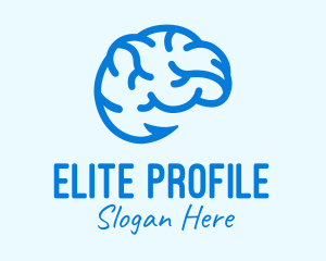 Blue Brain Hook logo design