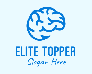 Blue Brain Hook logo design