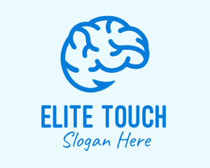 Blue Brain Hook logo design