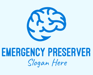 Blue Brain Hook logo design