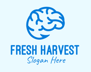 Blue Brain Hook logo design