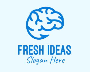 Blue Brain Hook logo design