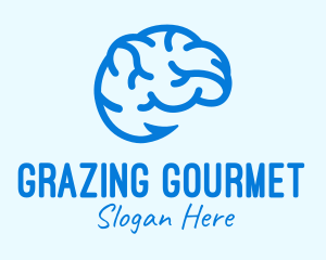 Blue Brain Hook logo design