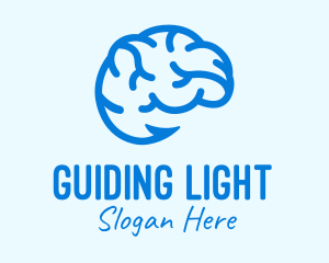 Blue Brain Hook logo design