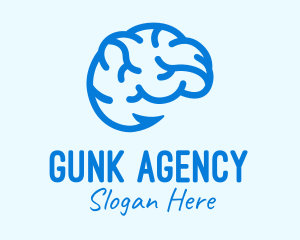 Blue Brain Hook logo design